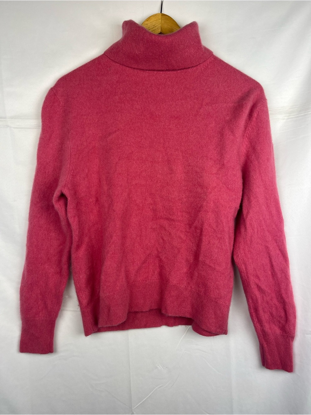 Uniqlo 100% Cashmere Pink Turtleneck Sweater Women’s Long Sleeve Soft Knit S